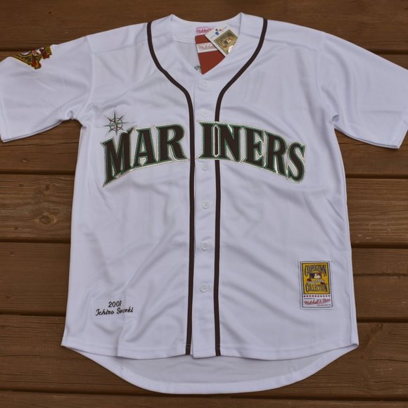 New! Ichiro Suzuki Seattle Mariners #51 White Baseball Jersey Adult Men's Sizes - Picture 2 of 2